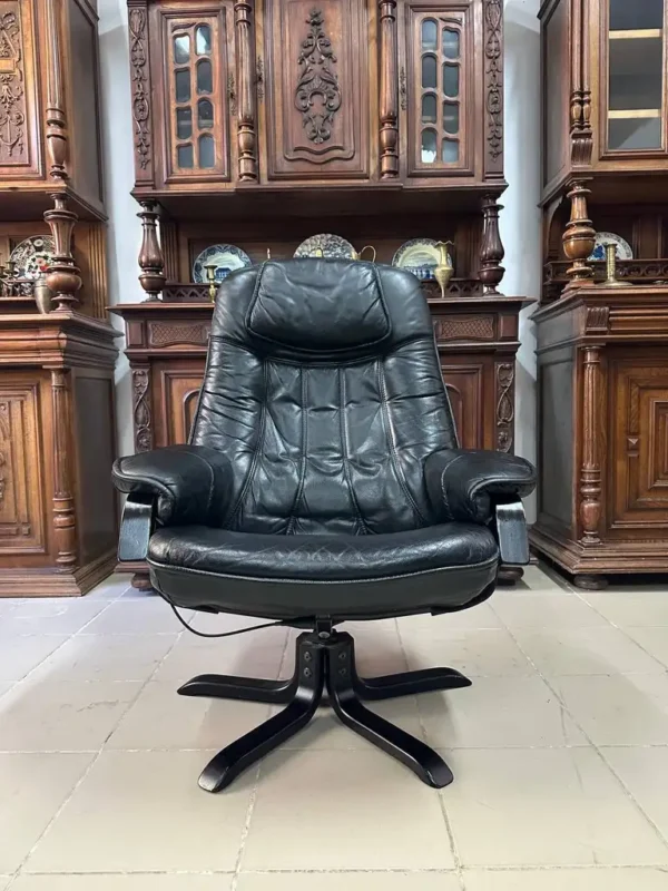 Крісло шкіряне реклайнер