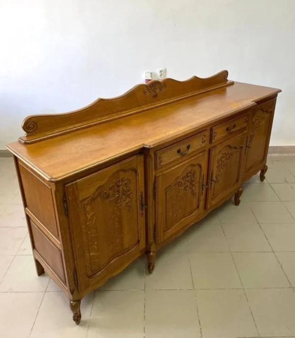 Комод тумба великий дубовий з різьбленням