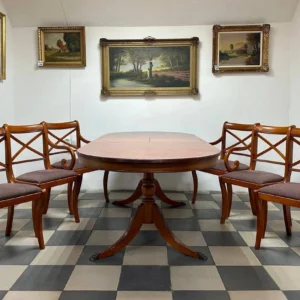 Комплект: Розкладний Обідній Стіл та 6 Стільців