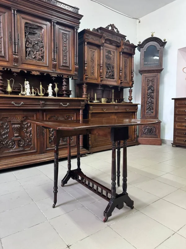 Стіл розкладний дубовий на колесах