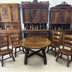 Стіл дубовий розкладний