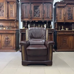 Крісло шкіряне