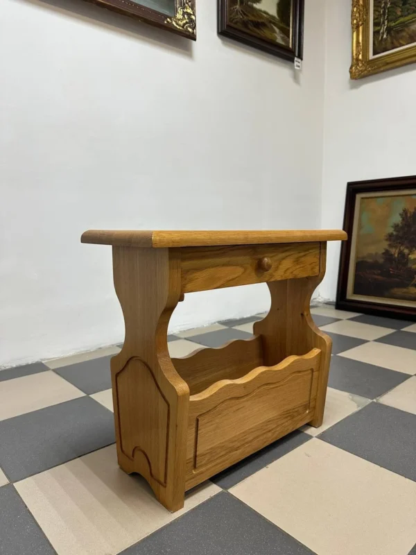 Підставка дубова з ящиком