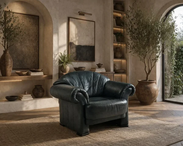 Шкіряне крісло