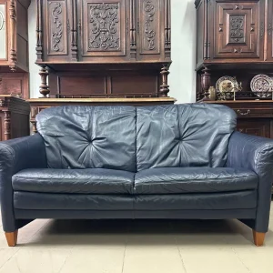 Шкіряний двомісний диван