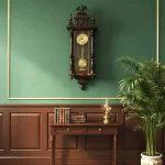 Антикварний німецький настінний маятниковий годинник